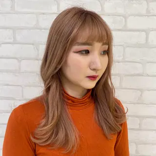 セミロング カラー abilita AZUSAのヘアスタイル