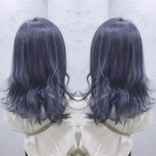 セミロング カラー cecil hair所属・重政 和樹のヘアスタイル