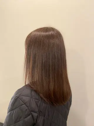 セミロング カラー ブリーチ/パーマ ／まなみ🤍のヘアスタイル