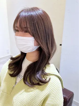 セミロング カラー 韓国ヘア×髪質改善 /yoshikaのヘアスタイル