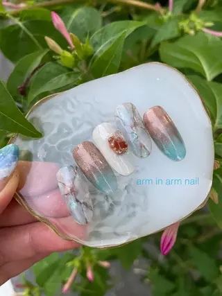 ネイル arm in arm ︎✿Yamamotoのマツエク・マツパデザイン