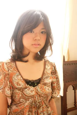 ミディアム カラー marie-anne 浜松元目店のヘアスタイル