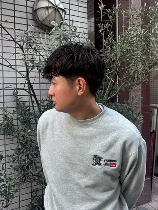 パーマ メンズ ボブ/メンズ/パーマ /Tamakiのヘアスタイル