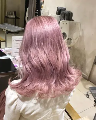 セミロング カラー 高槻No.1🇰🇷 韓国ヘア　橋口陽太のヘアスタイル