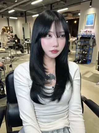 ロング カラー ワンホンヘア ケラチン/Kaitoのヘアスタイル