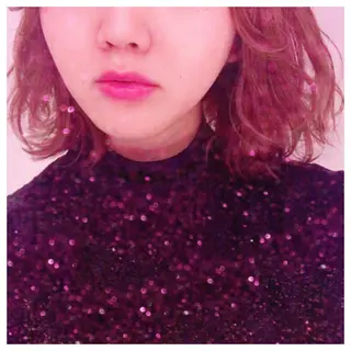 ミディアム カラー パーマ 代表🎀 ふわモテ愛 され髪🩷yumiのヘアスタイル