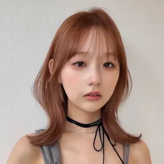 セミロング けいし🐬ボブ 美髪縮毛矯正のヘアスタイル