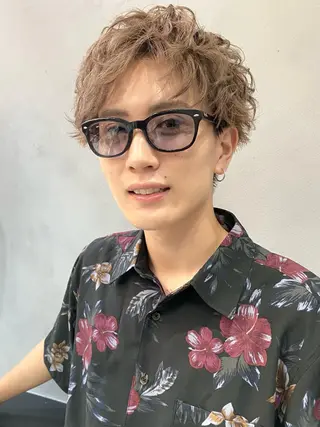 ショート メンズ センターパート ／植田のヘアスタイル