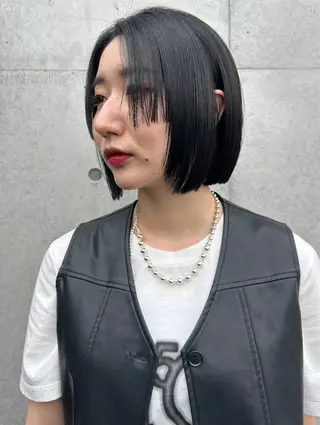 ショート カラー ボブ/似合わせカット /ニュアンスカラーのヘアスタイル