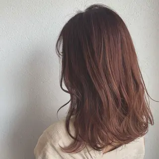 セミロング カラー ブリーチ/アレンジ 天満/chihiroのヘアスタイル