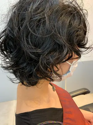 ショート パーマ つむじ所属・大西 祐輔のヘアスタイル