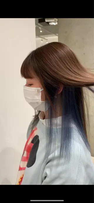 ミディアム カラー サロウィン(SALOWIN)原宿iori店所属・れい🫧 ハイトーン特化のヘアスタイル