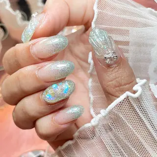 ネイル 23時まで❤︎韓国、 ワンホンネイルのネイルデザイン