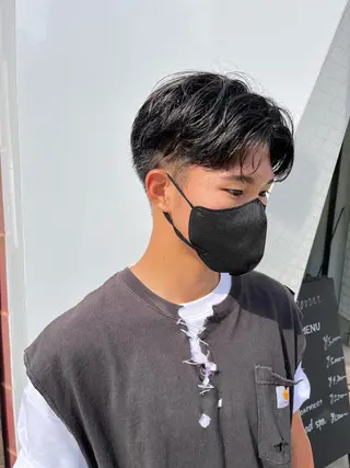 ショート メンズ 武井　弘希 ブリーチなしカラー✨のヘアスタイル