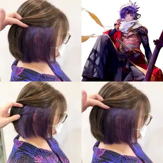 ショート カラー 推しカラー✨ オタク美容師ユウカのヘアスタイル