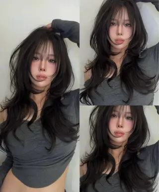 ロング カラー miuru/韓国ヘア /レイヤーカットのヘアスタイル