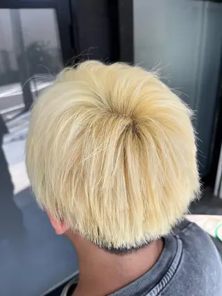 カラー メンズ ハイトーン/韓国風/ 艶髪/吉祥寺のヘアスタイル