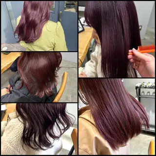 セミロング カラー ROCCOeast Rukaのヘアスタイル