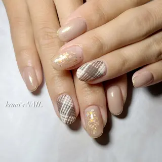 ネイル かな/40代からの カジュアルネイルのネイルデザイン