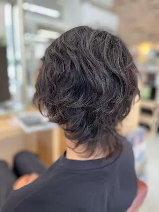 パーマ メンズ 工藤 麻知子のヘアスタイル