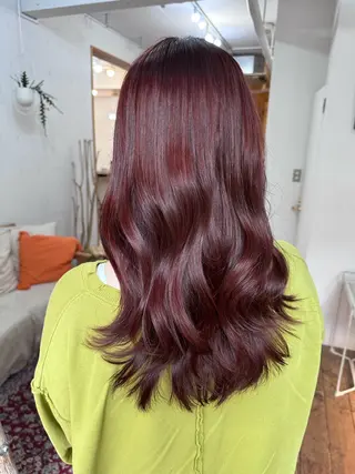 セミロング カラー 🪭risa 暖色/レイヤー🪭のヘアスタイル