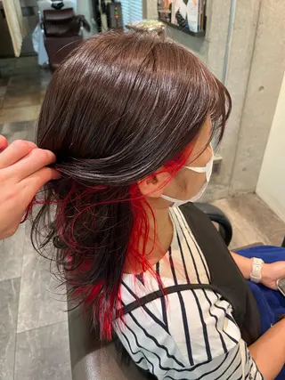 セミロング カラー est   gracieux所属・🔥坂本 リョウ🔥のヘアスタイル