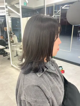 セミロング カラー ヘアアレンジ 【Sweep】おじま のぞみのヘアスタイル