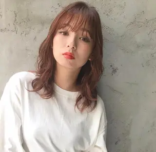 ミディアム カラー 鈴木 一貴のヘアスタイル