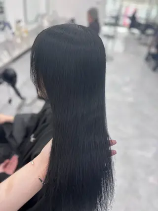 ロング カラー 韓国風暗髪ヘア🤍 🫧MIREIのヘアスタイル