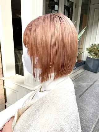 ミディアム カラー 銀座No.1髪質改善 縮毛矯正/本木のヘアスタイル