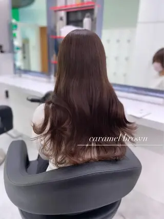 セミロング カラー ヘアアレンジ Ella所属・nana【艶髪】/ レイヤー/縮毛矯正のヘアスタイル