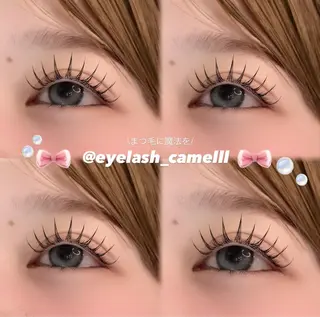 マツエク・マツパ 【那覇/束感まつ毛】 ｷｬﾒﾙのマツエク・マツパデザイン