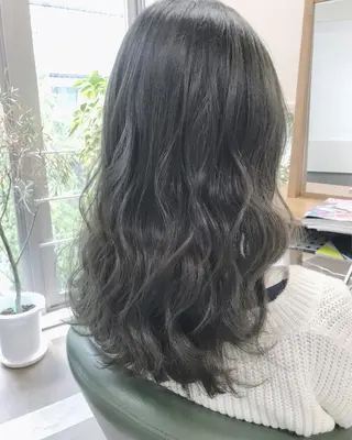 セミロング カラー ヘアアレンジ GiseL天神カラー 髪質改善/ブリーチのヘアスタイル