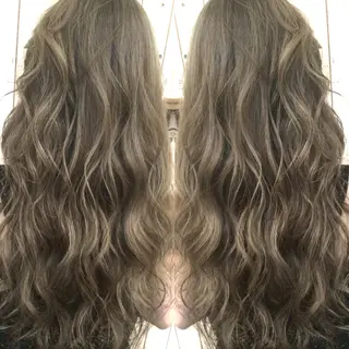 ロング カラー 井上 一平のヘアスタイル