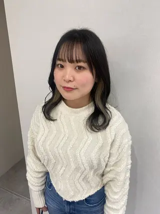 セミロング カラー ヘアアレンジ ボブ /ニュアンス/ satomi🧸💖のヘアスタイル