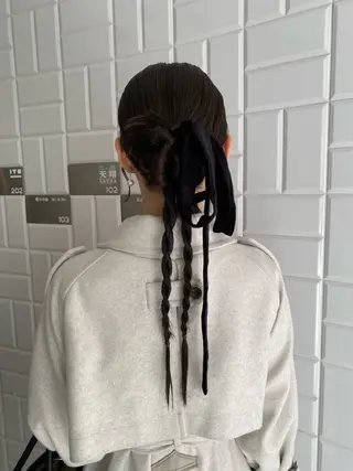 ロング みやけ ひなのヘアスタイル