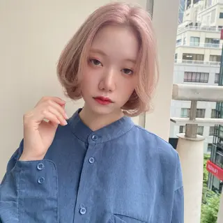 ショート カラー ハイトーン✨ボブ✨ 篠崎良訓のヘアスタイル