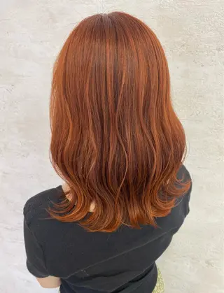 セミロング カラー Angelica／ WAKOのヘアスタイル