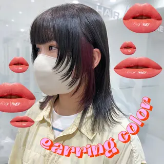 ミディアム カラー hollo原宿所属・パーマ/ハイトーン 🎀Rumiのヘアスタイル