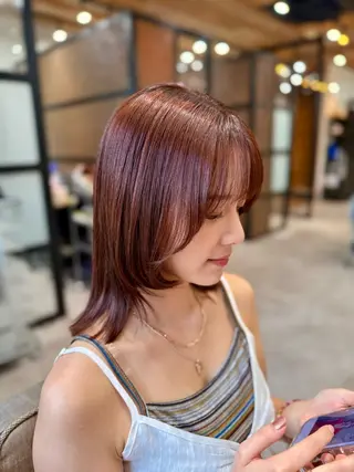 ミディアム 舟橋 瑞稀のヘアスタイル