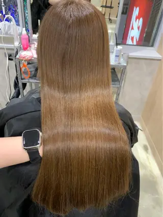 ロング カラー ヘアアレンジ 新宿♥ハッシュカット 暖色カラー♥Unaのヘアスタイル