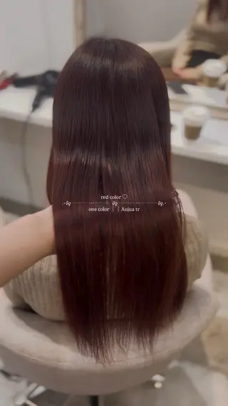 カラー Yuui🩰アレンジ /髪質改善カラーのヘアスタイル