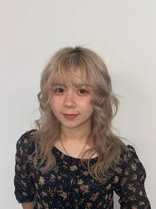 セミロング カラー ヘアアレンジ ニュアンスカラー🧶 nanacoのヘアスタイル