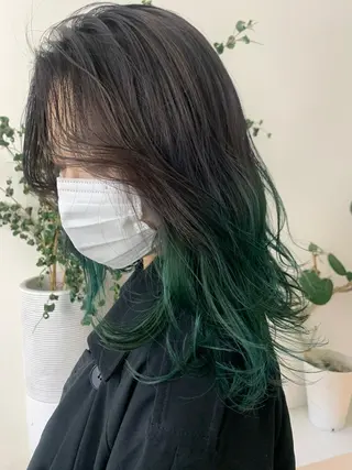 ミディアム カラー 【淡色color/ nail】maikoのネイルデザイン