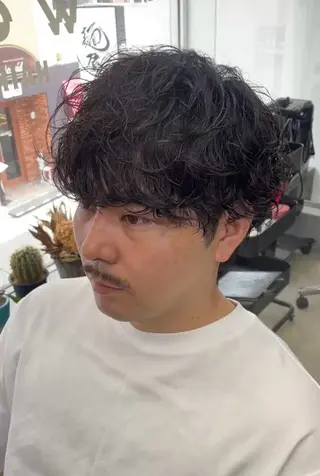 ショート パーマ メンズ メンズ専門サロン wokeのヘアスタイル