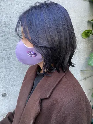 ミディアム カラー clomus所属・YUKA艶髪 🌸寛ぎ部屋のヘアスタイル