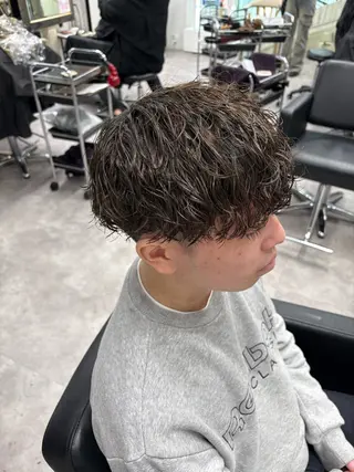 パーマ メンズ 笹江 瑞穂のヘアスタイル