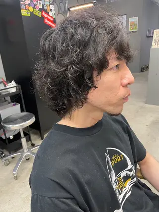 セミロング パーマ メンズ メンズ専門サロン wokeのヘアスタイル