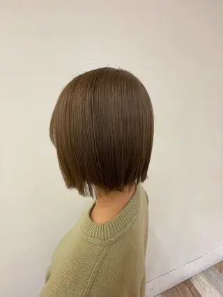 カラー ブリーチなしWカラー 縮毛矯正・清水天空のヘアスタイル