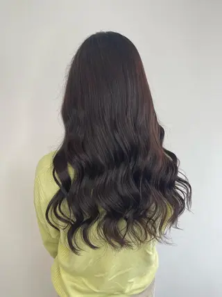 ロング カラー &chaLme   心斎橋所属・emi/髪質改善/ 韓国風/艶カラーのヘアスタイル